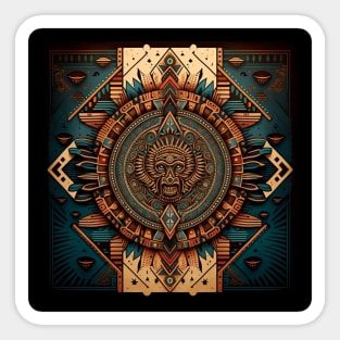 Aztec temple #1 Sticker